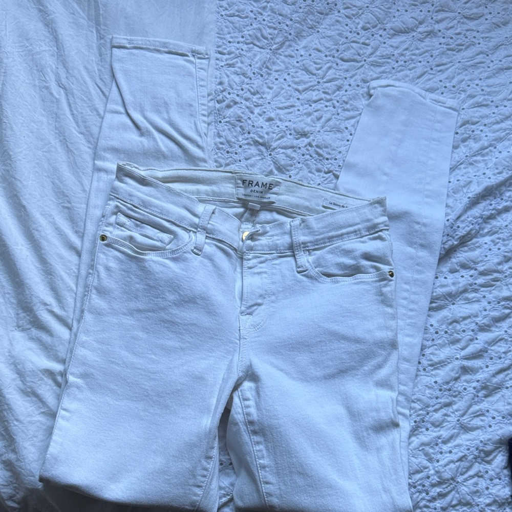 Frame Denim Women's Skinny Jeans - White